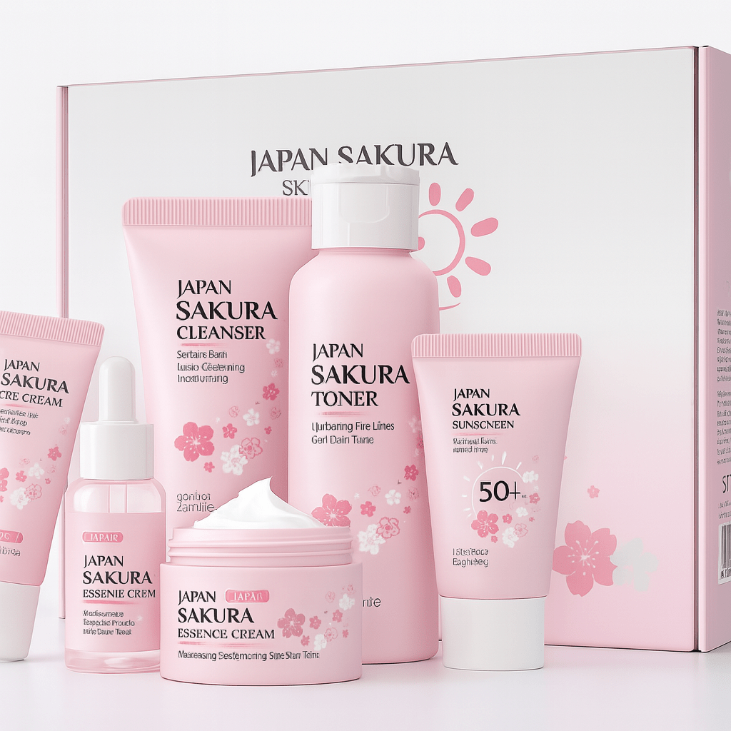 The Sakura Ritual - 6 Piece Glow Revival Set - Blush Sakura